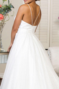 Embroidered Glitter Wedding Dress by Elizabeth K GL1904 - Wedding Dresses