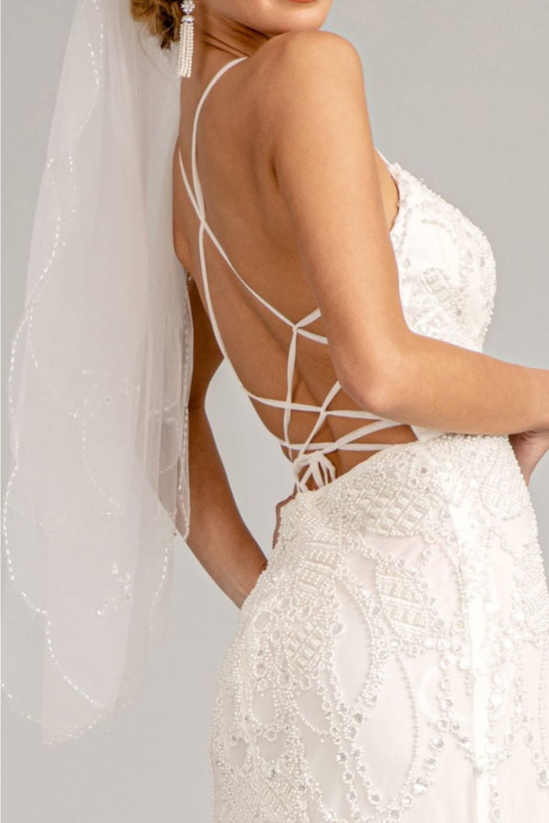 Embroidered Mermaid Bridal Dress by Elizabeth K GL3009 - Wedding Dresses