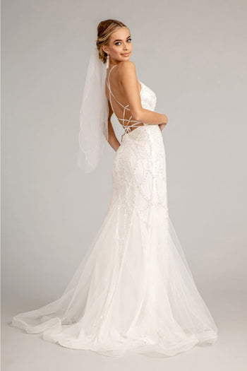 Embroidered Mermaid Bridal Dress by Elizabeth K GL3009 - Wedding Dresses