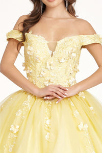 Embroidered Off Shoulder Ball Gown by Elizabeth K GL1958 - Quinceanera Dresses