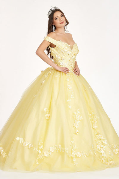 Embroidered Off Shoulder Ball Gown by Elizabeth K GL1958 - Quinceanera Dresses