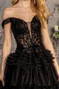 Embroidered Off Shoulder Tiered Gown by GLS Gloria GL3391 - Long Formal Dresses