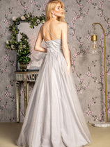Embroidered One Shoulder A-line Gown by GLS Gloria GL3384