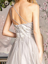 Embroidered One Shoulder A-line Gown by GLS Gloria GL3384