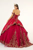 Embroidered Satin Ball Gown by Elizabeth K GL1930 - Quinceanera Dresses