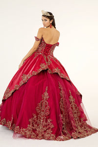 Embroidered Satin Ball Gown by Elizabeth K GL1930 - Quinceanera Dresses