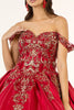 Embroidered Satin Ball Gown by Elizabeth K GL1930 - Quinceanera Dresses