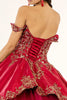 Embroidered Satin Ball Gown by Elizabeth K GL1930 - Quinceanera Dresses