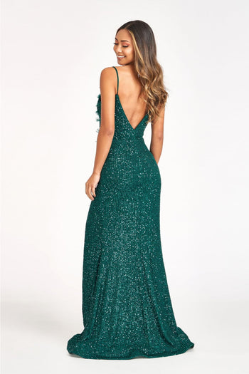 Embroidered Sequin Fitted Gown by Elizabeth K GL3055 - Long Formal Dresses