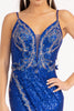 Embroidered Sequin Slit Gown by Elizabeth K GL3053 - Long Formal Dresses