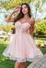 Embroidered Short A-line Dress by Elizabeth K GS3515 - Short Cocktail Dresses