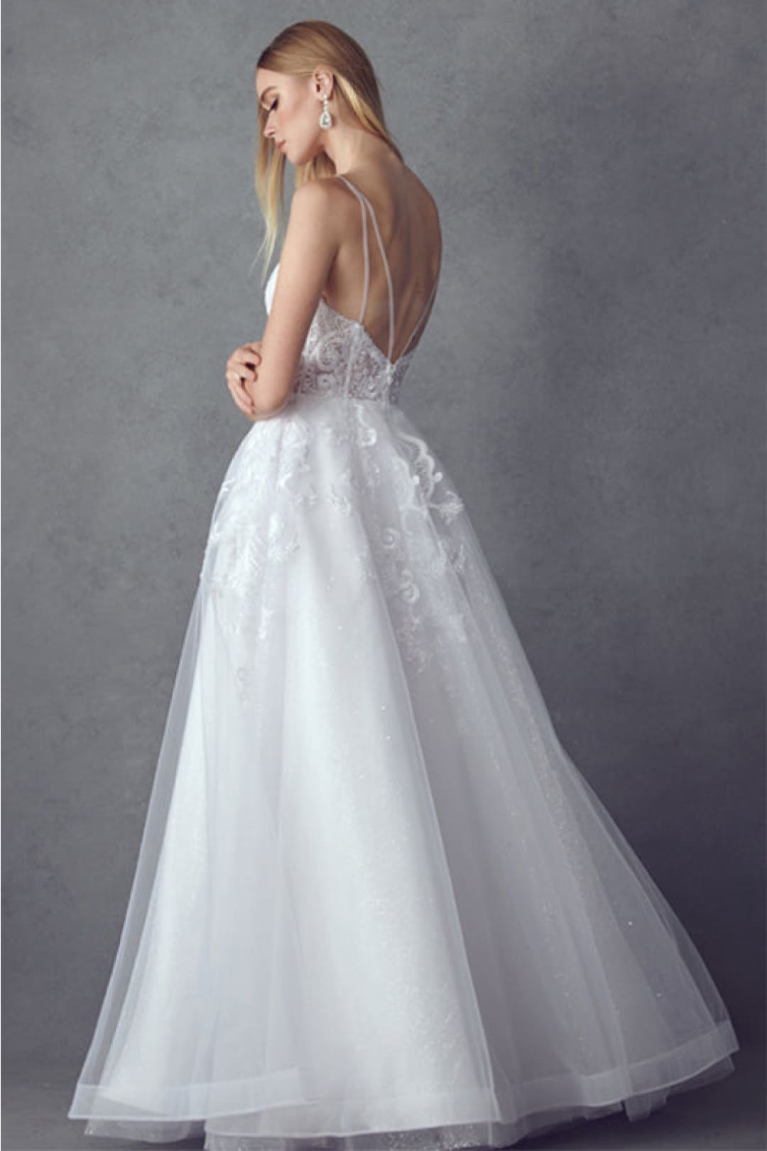 Embroidered Sleeveless Bridal Gown by Juliet JT2482SW - Long Formal Dresses