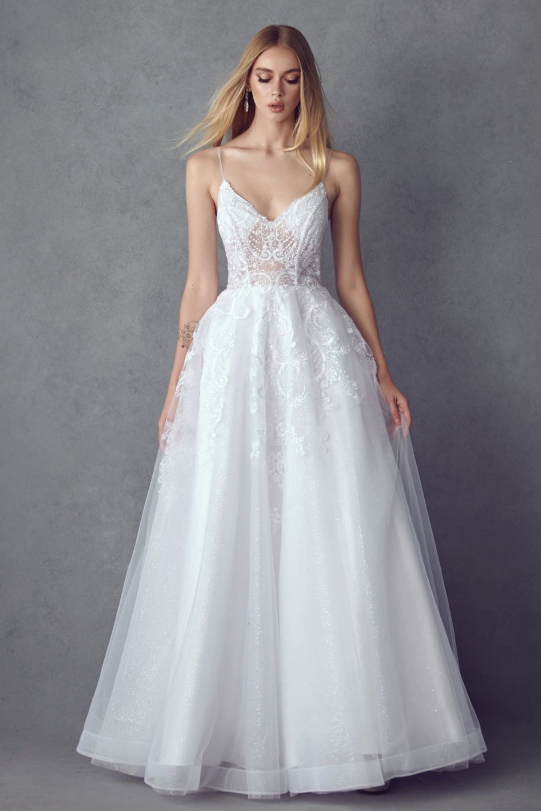 Embroidered Sleeveless Bridal Gown by Juliet JT2482SW - Long Formal Dresses