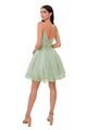 Embroidered Sleeveless Cocktail Dress 2025 Elegant Party Dress - Sage / XS - Prom