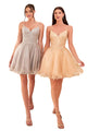 Embroidered Sleeveless Cocktail Dress 2025 Elegant Party Dress - Silver / S - Prom