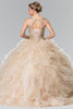 Embroidered Sleeveless Ruffled Ballgown by Elizabeth K GL2208 - Quinceanera Dresses