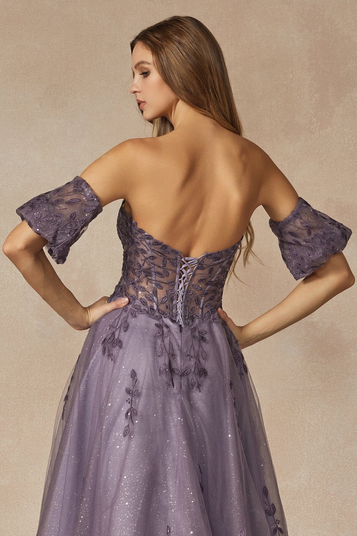 Juliet Grey Purple Long Formal Dresses
