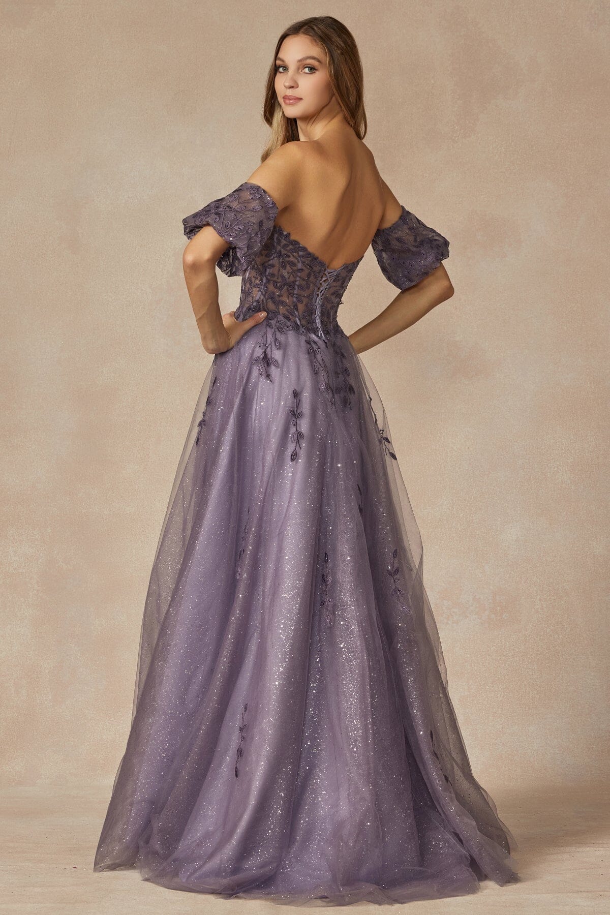 Juliet Grey Purple Long Formal Dresses