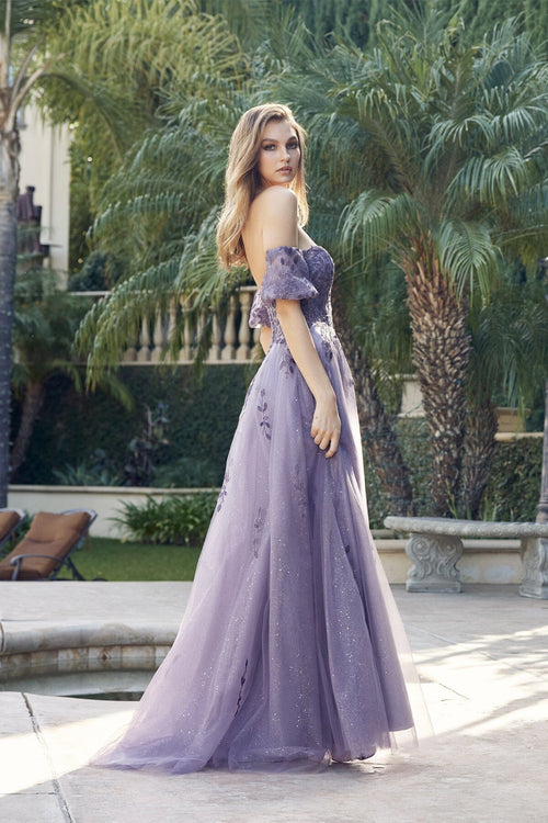Juliet Grey Purple Long Formal Dresses