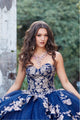 Embroidered Strapless Layered Ball Gown by Bella Princess PQ1051