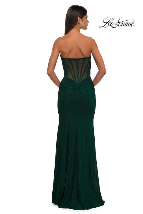 La Femme 32734 Sweetheart Neckline Keyhole Detailed Prom Gown