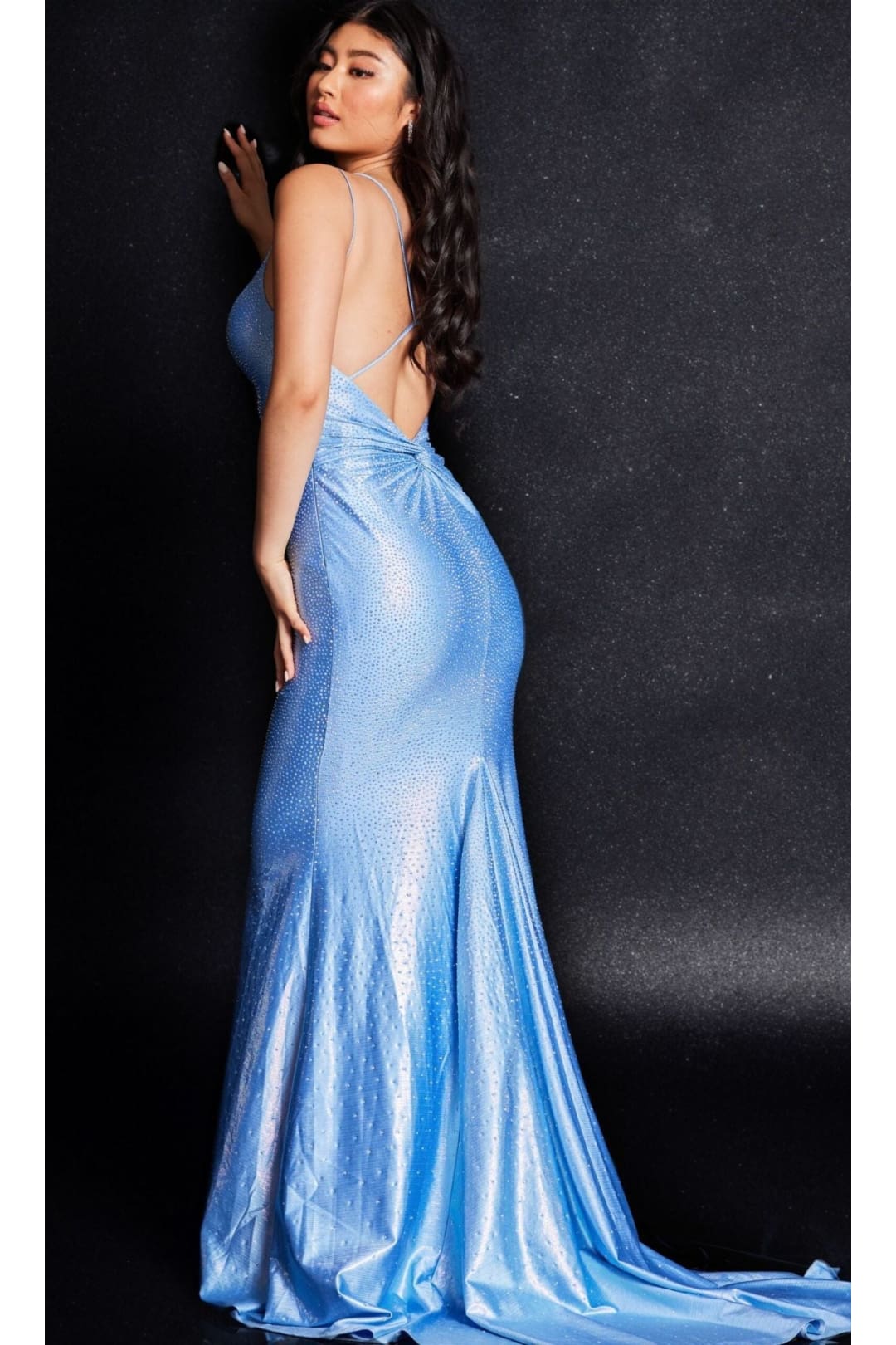 Empire-Waist Long Beaded Prom Dress: Jovani 220110 - Apparel & Accessories > Clothing > Dresses