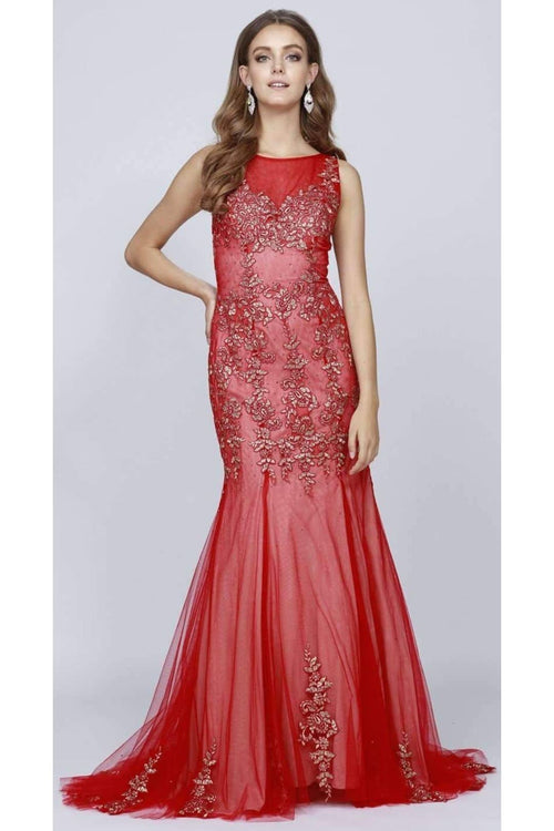 Enchanting Prom Gown - Red / XS