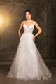 Engagement Dress Plunging V-Neck A-Line Gown By May Queen MQ2165 - IVORY / 4 - Dress