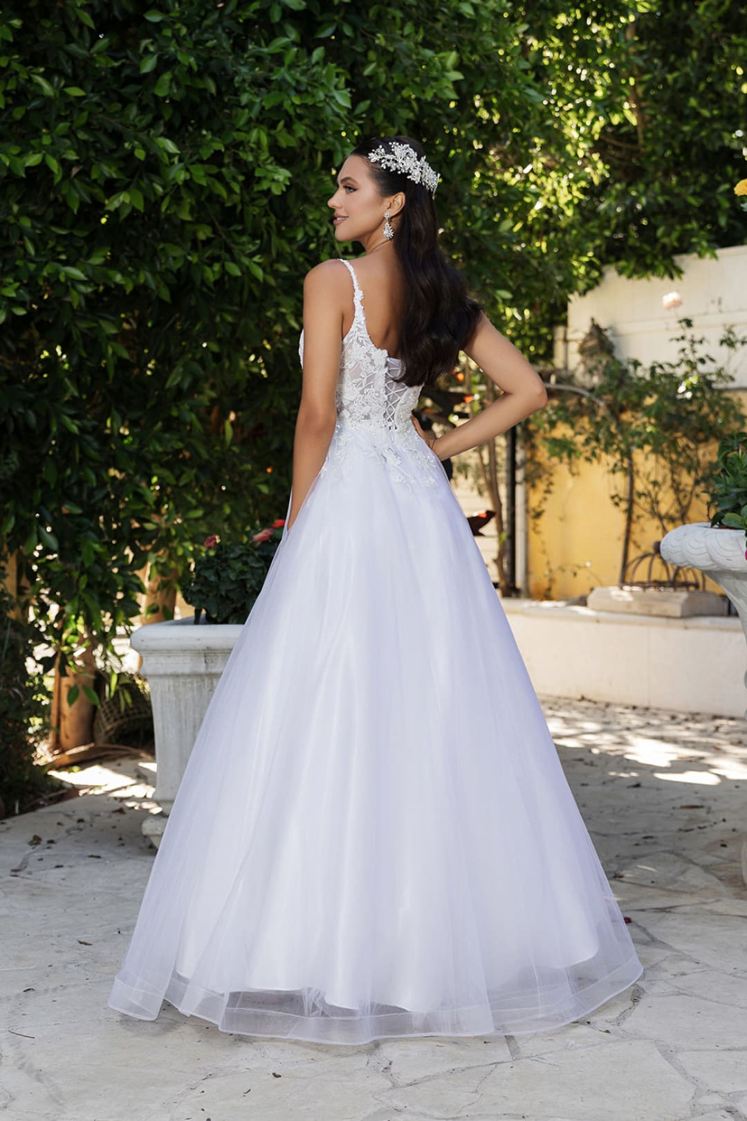 Engagement Dress Sleeveless Plunging Neck A-Line By May Queen MQ2135 - Dress