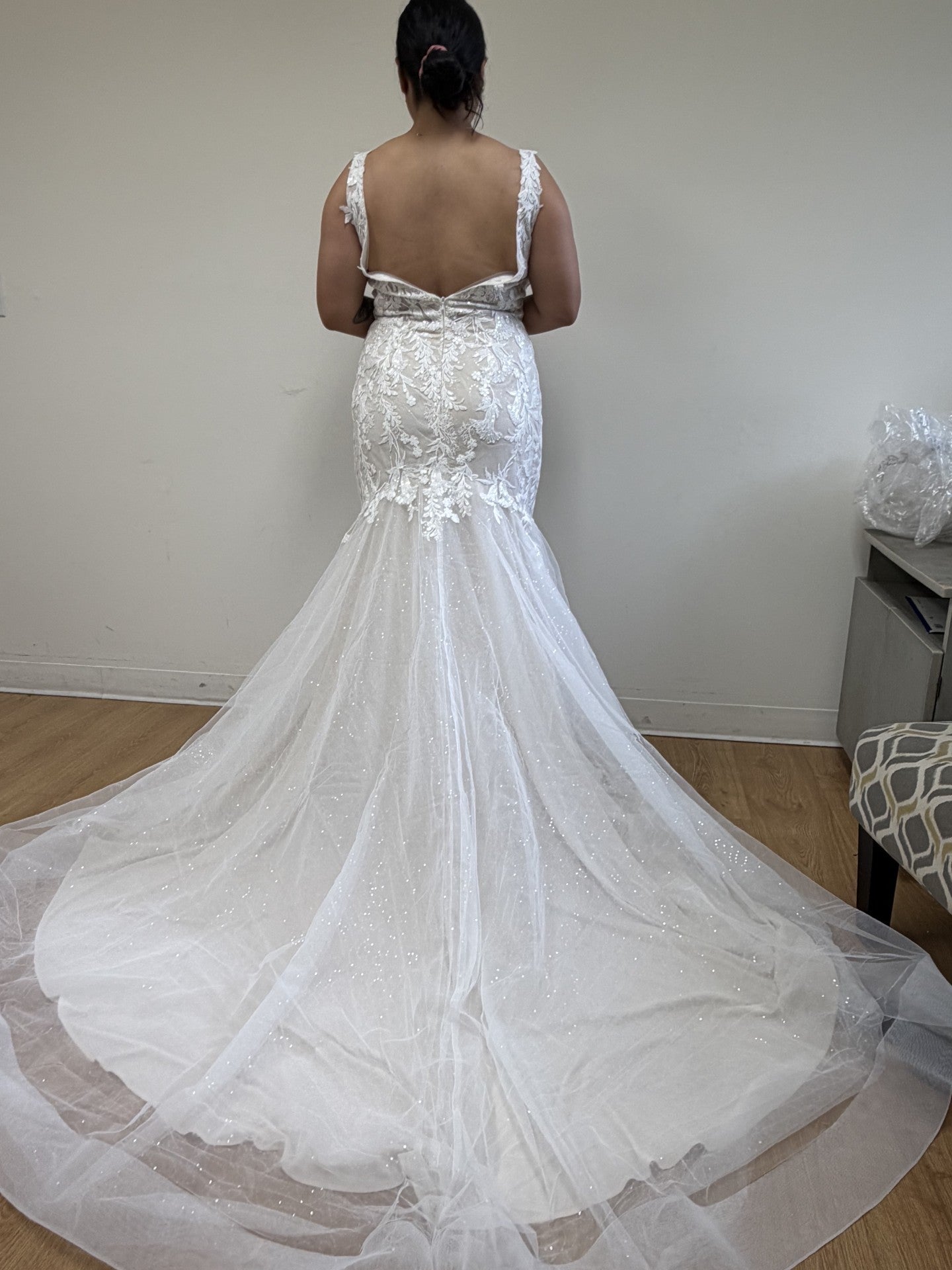 Engagement Dress V-Neck Mermaid Sequin Gown By Royal Queen RQ8181