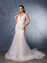 Engagement Dress V-Neck Mermaid Sequin Gown By Royal Queen RQ8181