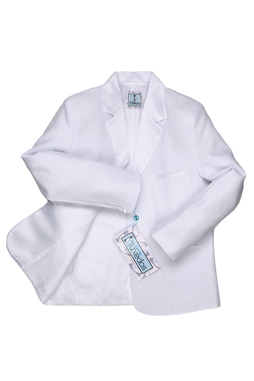 Conjunto de esmoquin infantil "Princeton" blanco de 5 piezas