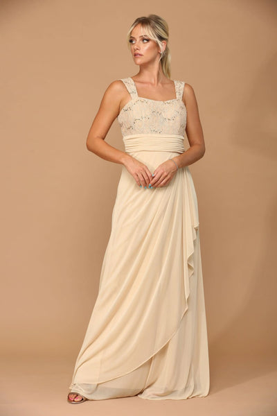 Eva USA 3094 Long Mother of the Bride Lace Chiffon Jacket Dress - Mother of the Bride Dress