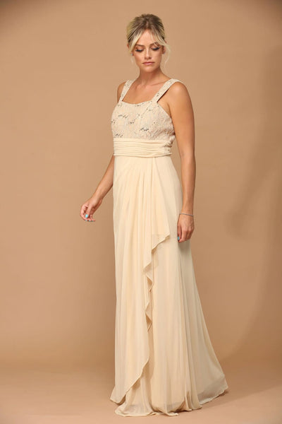 Eva USA 3094 Long Mother of the Bride Lace Chiffon Jacket Dress - Mother of the Bride Dress