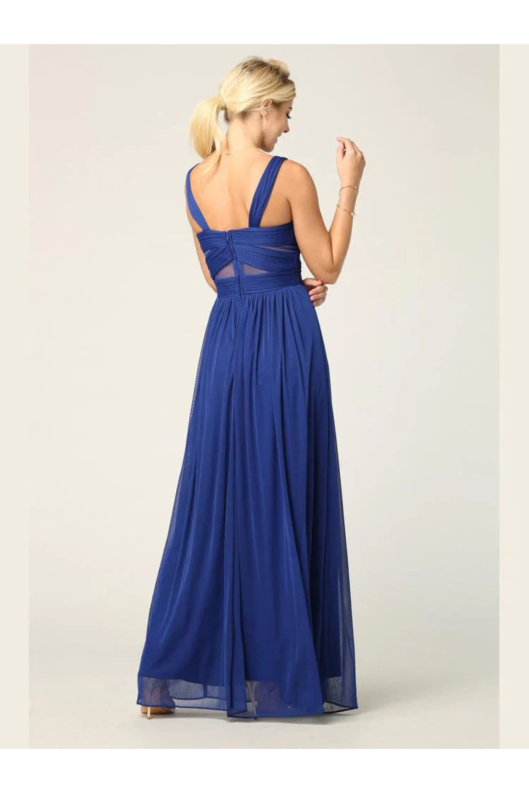 Eva USA 3125 Mesh Sleeveless Long Bridesmaids Dress - Bridesmaids Dress