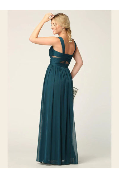 Eva USA 3125 Sleeveless Long Bridesmaids Mesh Dress - Bridesmaids Dress