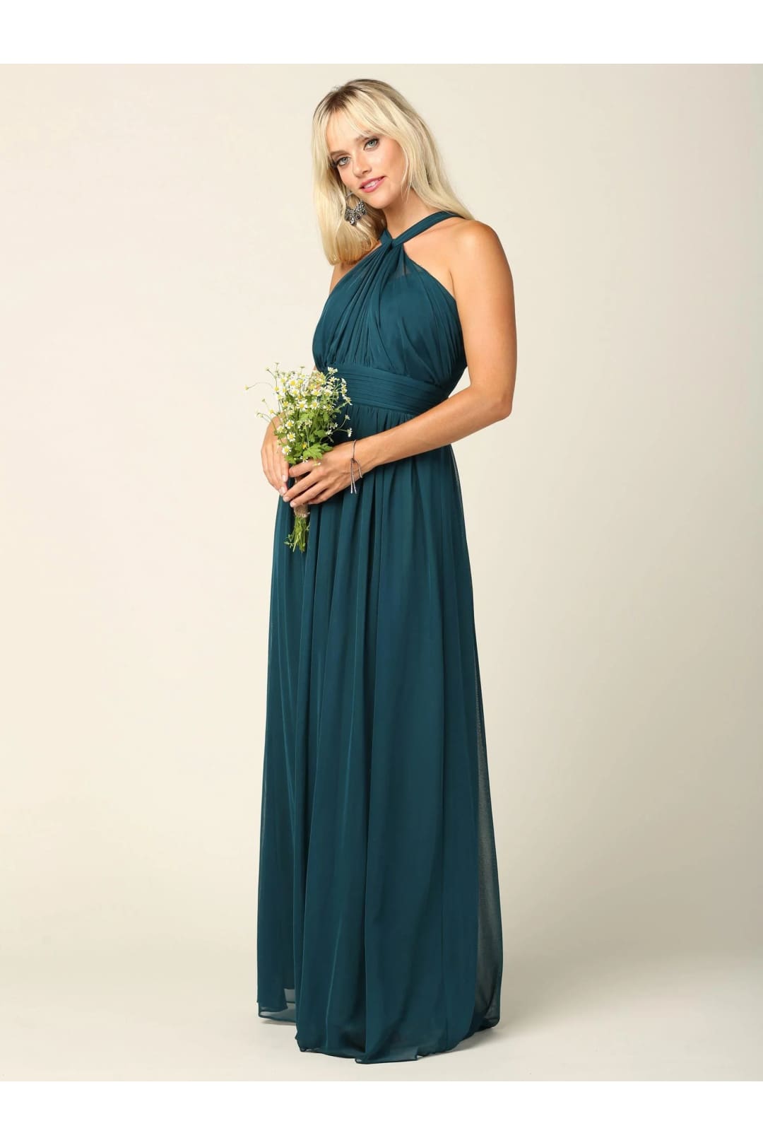 Eva USA 3206 Halter Long Bridesmaids Dress - Bridesmaids Dress