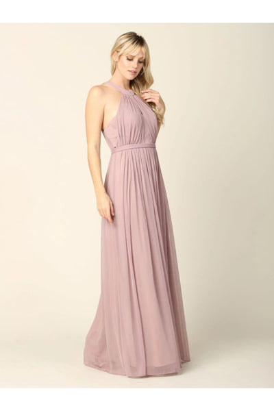 Eva USA 3252 Long Halter Bridesmaids Dress - Bridesmaids Dress