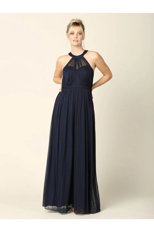 Eva USA 3252 Long Halter Bridesmaids Dress - Bridesmaids Dress
