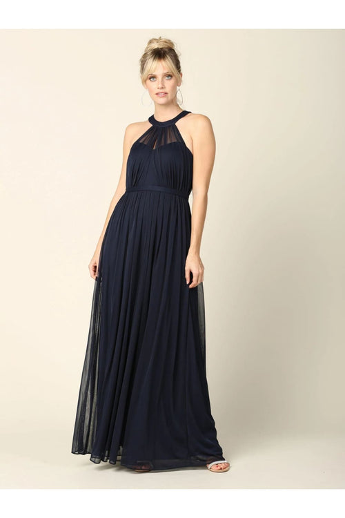 Eva USA 3252 Long Halter Bridesmaids Dress - Bridesmaids Dress