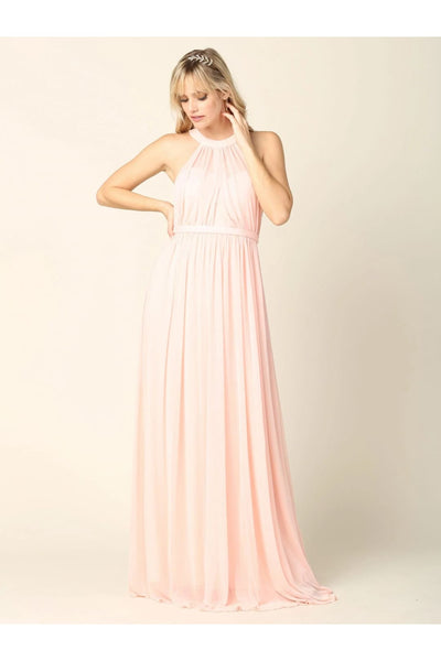 Eva USA 3252 Long Halter Bridesmaids Dress - Bridesmaids Dress