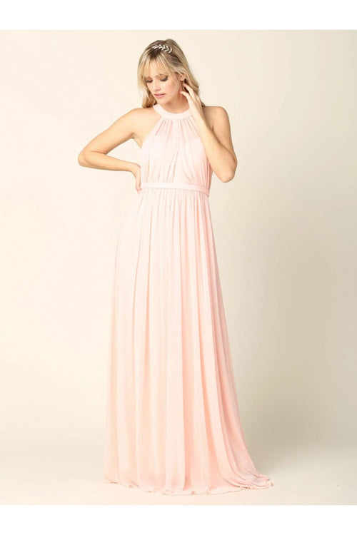Eva USA 3252 Long Halter Bridesmaids Dress - Bridesmaids Dress