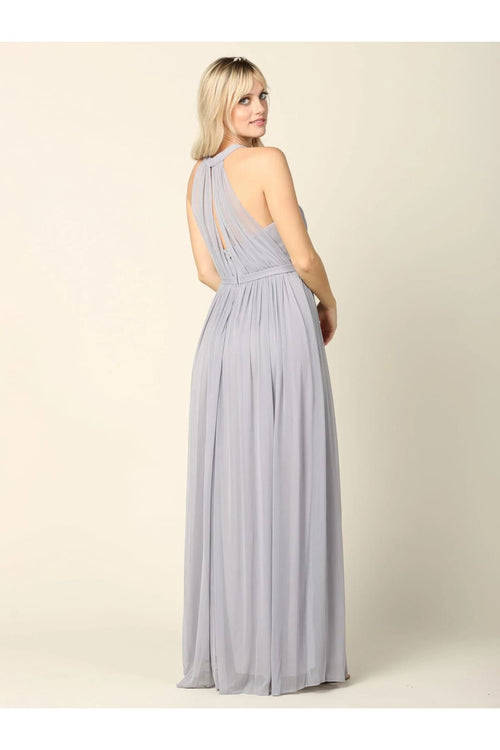 Eva USA 3252 Long Halter Bridesmaids Dress - Bridesmaids Dress