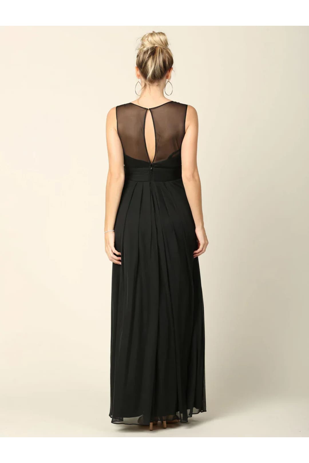 Eva USA 3269 Long Sleeveless Bridesmaid Chiffon Dress - Bridesmaids Dress