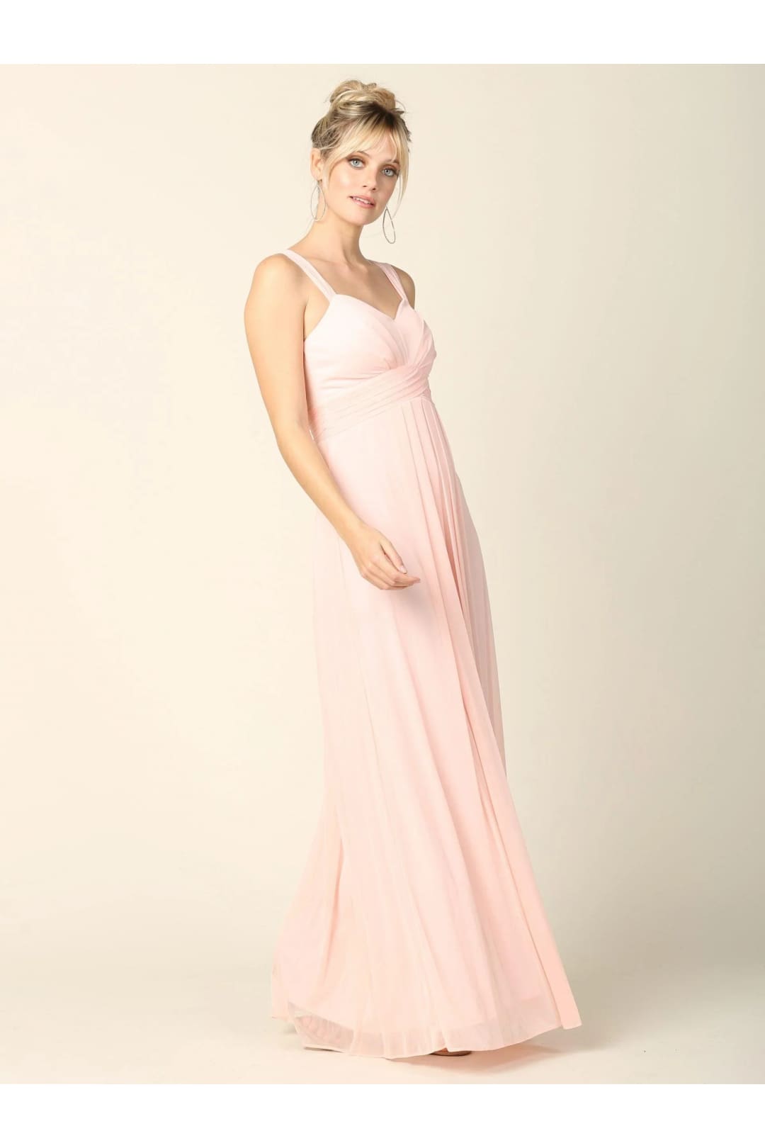 Eva USA 3269 Long Sleeveless Bridesmaid Chiffon Dress - Bridesmaids Dress