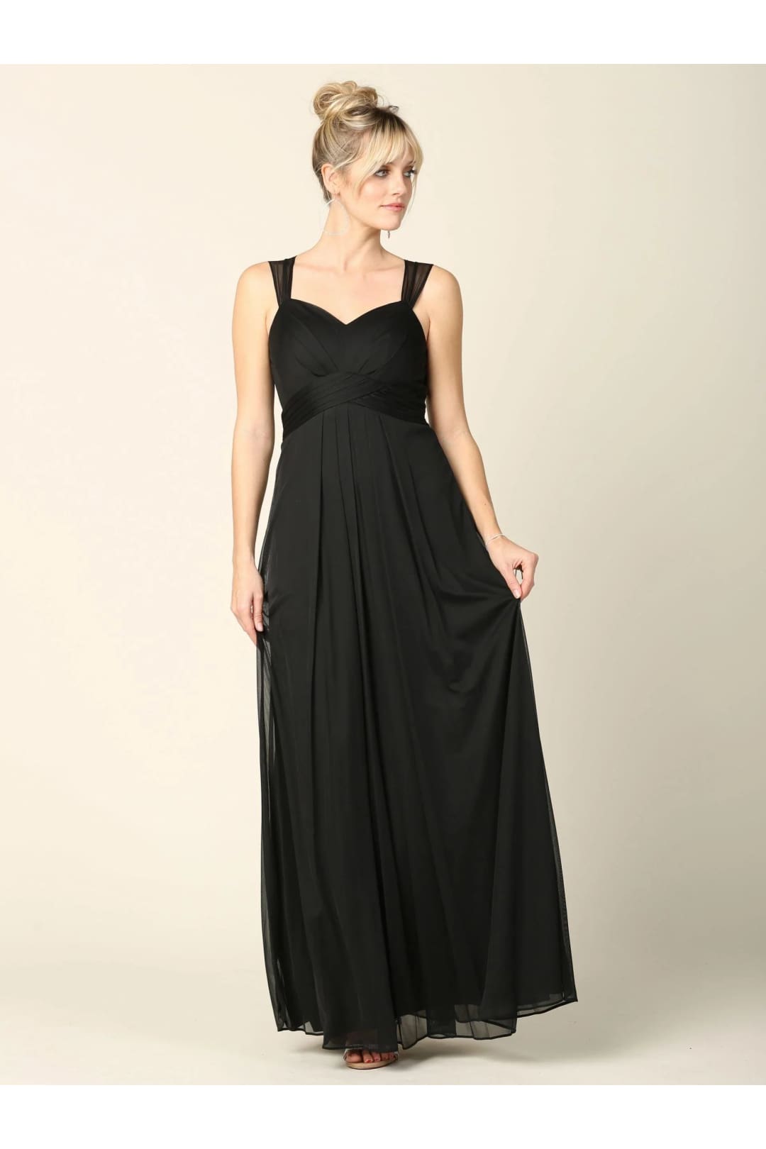 Eva USA 3269 Long Sleeveless Bridesmaid Chiffon Dress - Bridesmaids Dress