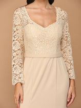 Eva USA 3310 Long Sleeve Mother of the Bride Formal Dress