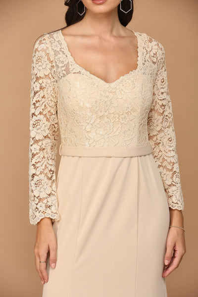 Eva USA 3310 Long Sleeve Mother of the Bride Formal Dress - Mother of the Bride Dress