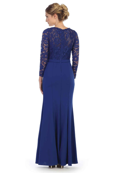 Eva USA 3310 Long Sleeve Mother of the Bride Formal Dress - Mother of the Bride Dress