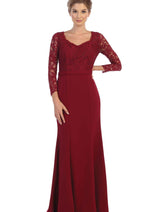 Eva USA 3310 Long Sleeve Mother of the Bride Formal Dress